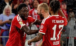 Jubel bei den Bayern und Konrad Laimer