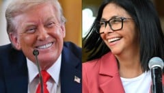 Da freut sich der US-Präsident: Nach dem gewaltsamen Sturz von Staatschef Nicolás Maduro ist nun ...