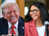 Da freut sich der US-Präsident: Nach dem gewaltsamen Sturz von Staatschef Nicolás Maduro ist nun ...
