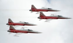 Das lockte viele an: Die Flugshow der Patrouille Suisse. 