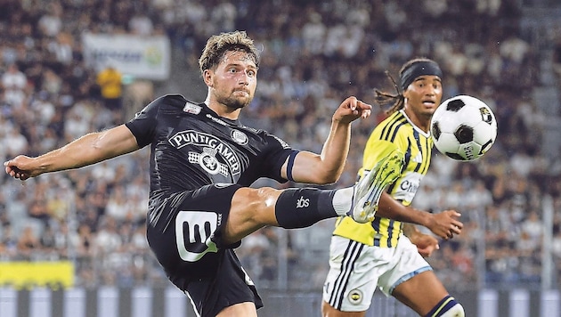 Simon Seidl spielte sich bei Sturm auf Anhieb in die Startelf.