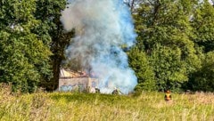 Das Haus brannte vollständig aus.