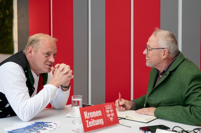 Im Gespräch mit „Krone“-Redakteur Mark Perry