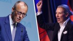 Deutschlands Kanzler Friedrich Merz (CDU) steckt seit Monaten im Umfragetief. Alice Weidel ...