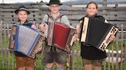 Lisa (7) und Anton (10) aus Bayern und Julia (10) aus Tamsweg sind die jüngsten Musiker.