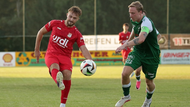 Seekirchens Pagitsch (links) gelang ein Hattrick binnen 18 Minuten