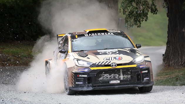 Neubauer siegte im Toyota GR Yaris Rally2 bei der 1000-Hügel-Rallye.