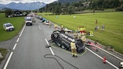 Neben der Feuerwehr Kitzbühel standen der Notarzthubschrauber „Christophorus 4“, der ...