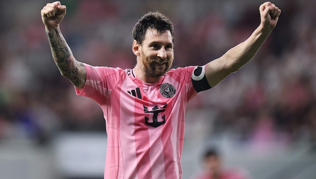Lionel Messi jubelt.