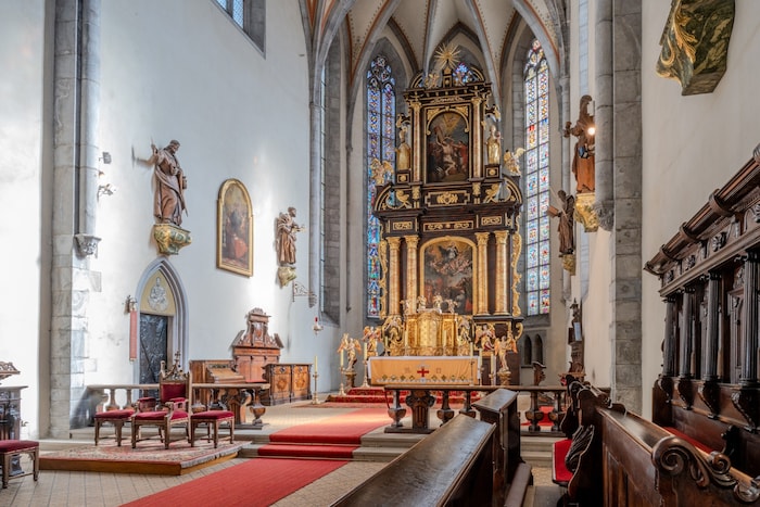 Links oder recht vom Hauptaltar soll die Orgel ab Herbst Platz finden – und oft erklingen.