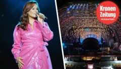 Andrea Berg begeisterte ihre Fans am Samstag in Kitzbühel.