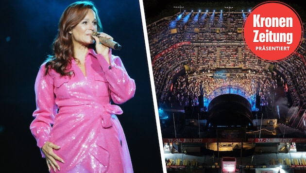 Andrea Berg begeisterte ihre Fans am Samstag in Kitzbühel.