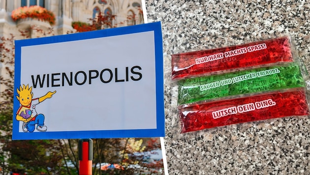Bei der diesjährigen „Wienopolis“ wurde Eis mit sexuellen Anspielungen an Kinder verteilt.