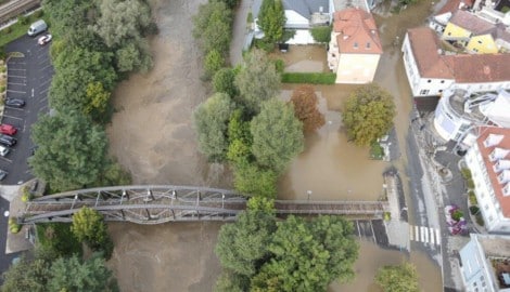 Vor zwei Jahren war die Obersteiermark stark betroffen, in Kapfenberg trat die Mürz über die ...