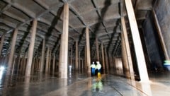 Erstmals stehen die riesigen Hochquellhallen des Wiener Trinkwasserspeichers im Bezirk ...