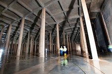 Erstmals stehen die riesigen Hochquellhallen des Wiener Trinkwasserspeichers im Bezirk ...