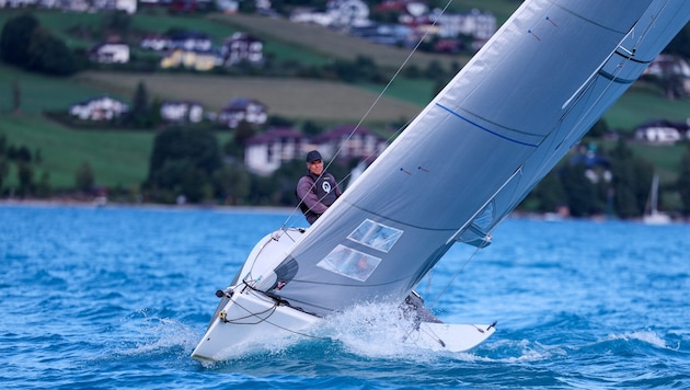 40 Segler wagten sich bei der Einhand-Regatta am Attersee