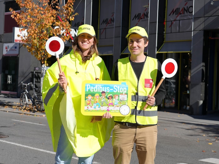 Heuer gibt es rund 30 Pedibusse in Tirol. Sie helfen Kindern, Gefahren zu erkennen.