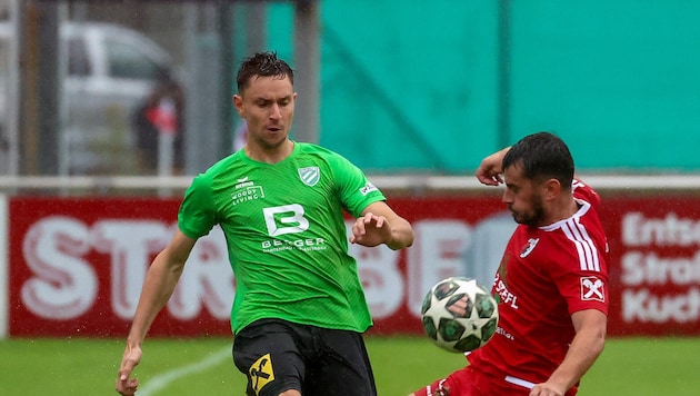 Fabian Ruf vom SV Wals-Grünau musste am Samstag ins Krankenhaus.