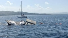 „Diwa II“ ade. Die Riegler-Yacht liegt noch immer in 22 m Tiefe!