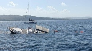 Il Piccolo „Diwa II“ ade. Die Riegler-Yacht liegt noch immer in 22 m Tiefe!