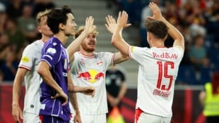 Salzburg bejubelt klaren Sieg zum Abschluss des Spieltags.
