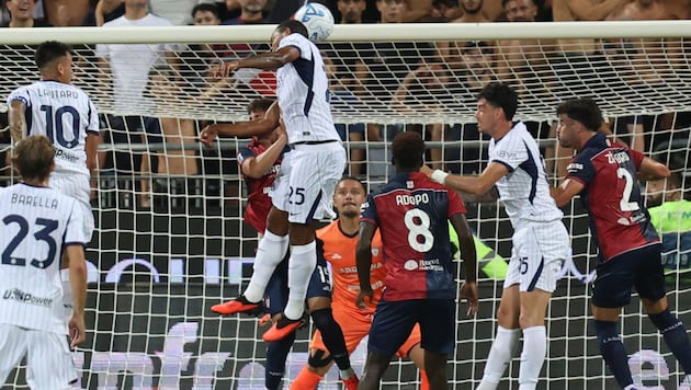 Inter musste in Cagliari in der Schlussphase ordentlich zittern.