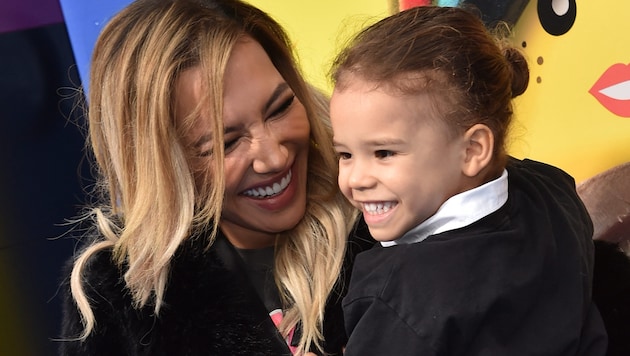 Naya Rivera und ihr kleiner Sohn Josey Hollis Dorsey im Jahr 2019 bei einer Filmpremiere. Nun ...