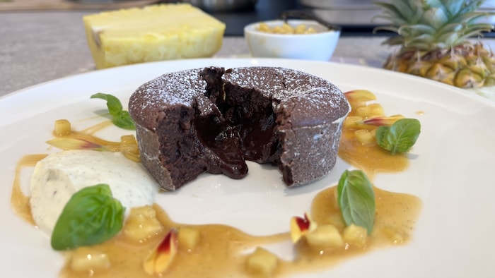 Ein absoluter Traum – ein herrlicher Schokokuchen mit flüssigem Kern.