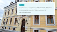 „Bis auf Weiteres geschlossen“ steht am Eingang der Arztpraxis. Zudem sind jetzt Vertretungen ...