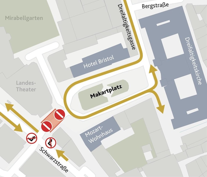 Anrainer und Lieferanten mit Pkw oder Lkw müssen große Umwege in Kauf nehmen.