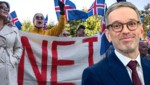 Mit 53 Prozent haben die Isländer sich gegen Beitrittsverhandlungen mit der EU ausgesprochen, ...