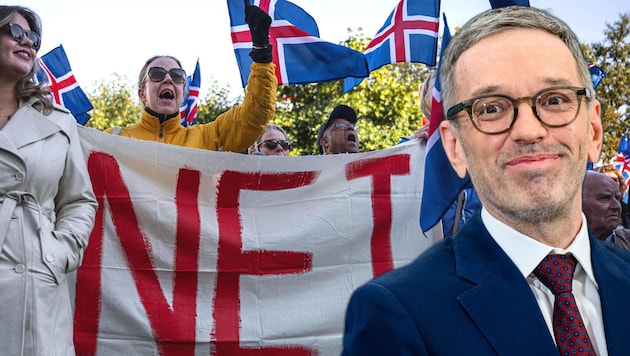 Mit 53 Prozent haben die Isländer sich gegen Beitrittsverhandlungen mit der EU ausgesprochen, ...