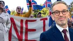 Mit 53 Prozent haben die Isländer sich gegen Beitrittsverhandlungen mit der EU ausgesprochen, ...