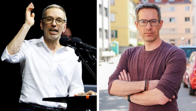 FPÖ-Chef Kickl und Salzburgs KPÖ-Chef Dankl hauen auf die Festspiele hin.
