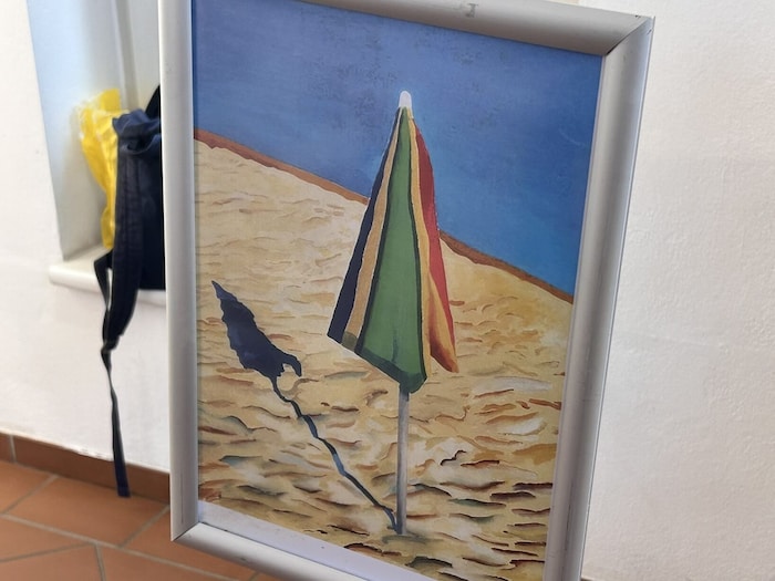 Strand, Meer und Sonnenschirm dienten als Vorlage.
