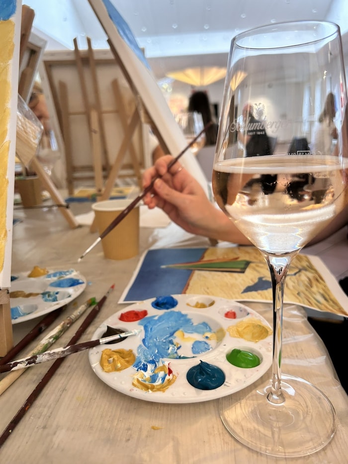 Farben gab es reichlich – und beim Motiv jede Menge kreativen Spielraum.