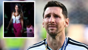 Auch Ehefrau Antonela hat emotional auf den Rücktritt von Lionel Messi aus dem argentinischen ...