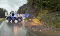 Der Murenabgang wurde rasch von der Feuerwehr geräumt. 