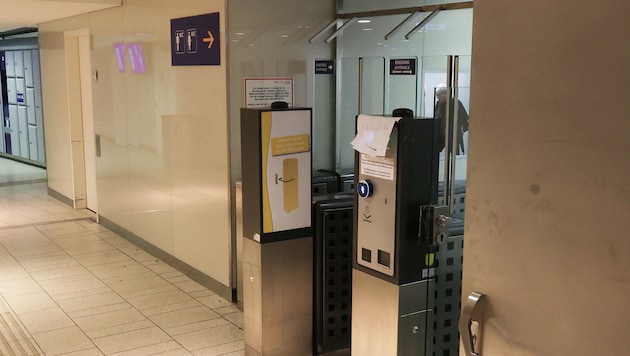 Die WC-Anlage am Westbahnhof