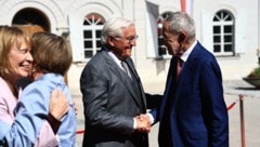 Alexander Van der Bellen (re.) mit dem deutschen Bundespräsidenten Frank-Walter Steinmeier.