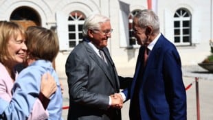 Alexander Van der Bellen (re.) mit dem deutschen Bundespräsidenten Frank-Walter Steinmeier.