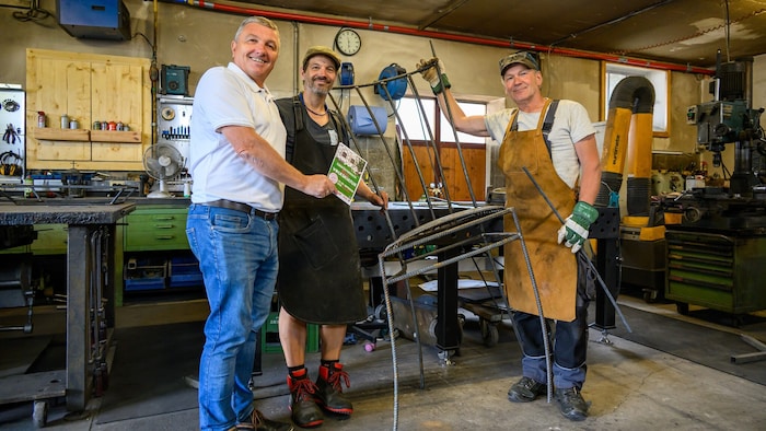 Willibald Katteneder (re.), Daniel Grasserbauer (Mitte), Hans Hinterreiter, Bad Zell.