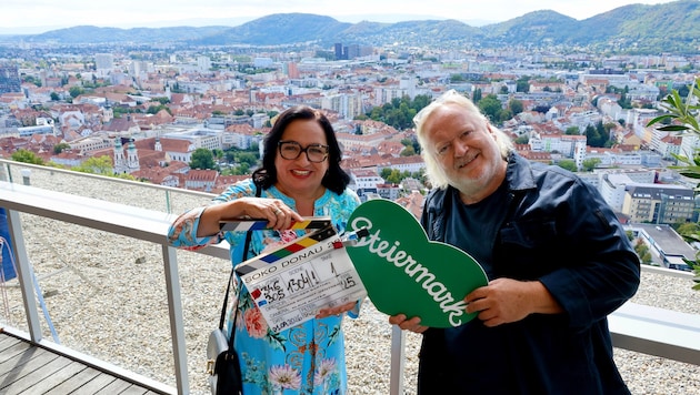 Maria Happel und Gregor Seberg drehen aktuell zwei Folgen für „Soko Donau“ in der Steiermark.