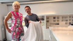 Bei ihrem Kleid setzten Haider und Designer Valenzuela auf eine mittlerweile anerkannte ...