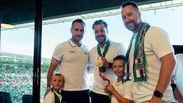 Sonntag war Nico Haberl mit Bruder Mario und dessen Söhnen Jonas (7) und Finn (5) auf Einladung ...