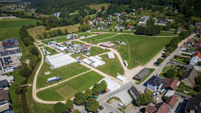 Die Zeltstadt steht – so früh wie diesmal waren die Zelte noch nie aufgebaut.