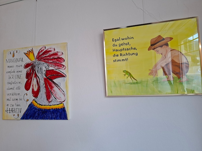 Aphorismen mit Malerei.