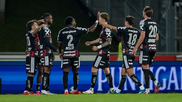 Der LASK jubelte über den fünften Sieg im fünften Spiel.