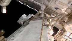 Sophie Adenot bei einem früheren Außeneinsatz auf der ISS